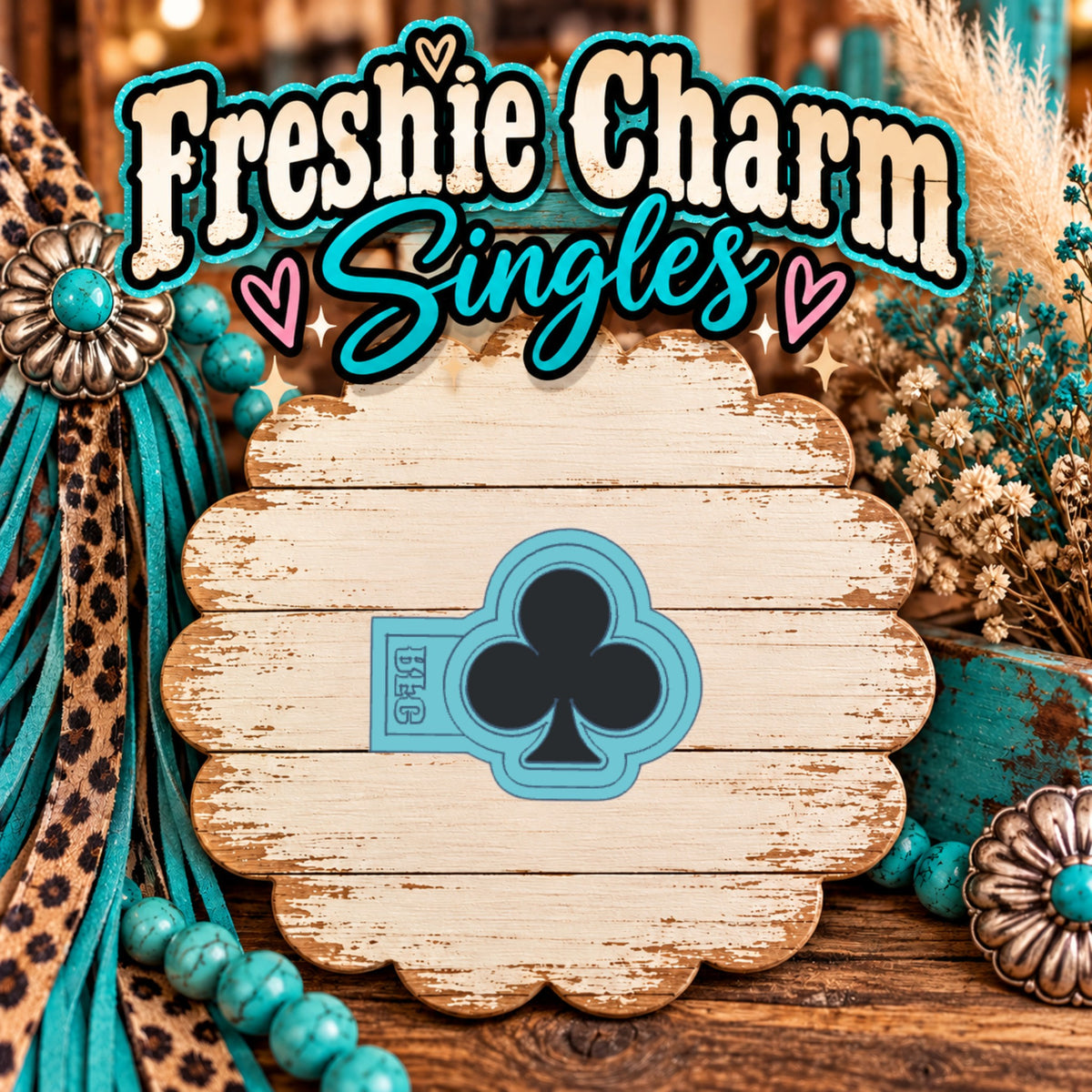 Club Playing Card Suit | Silicone Freshie Charm Single Mold