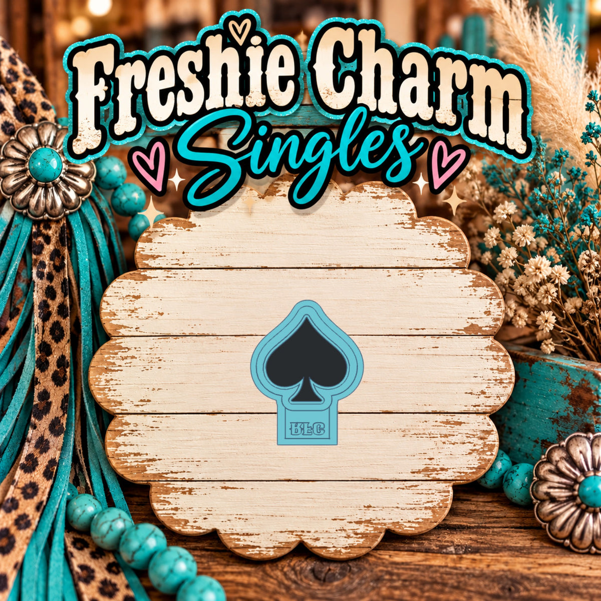 Spade Playing Card Suit | Silicone Freshie Charm Single Mold