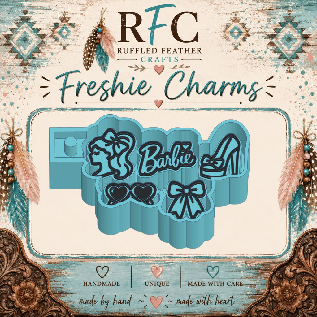 Barbie | Silicone Freshie Charm Mold Set