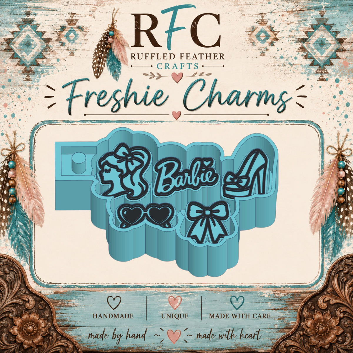 Barbie | Silicone Freshie Charm Mold Set