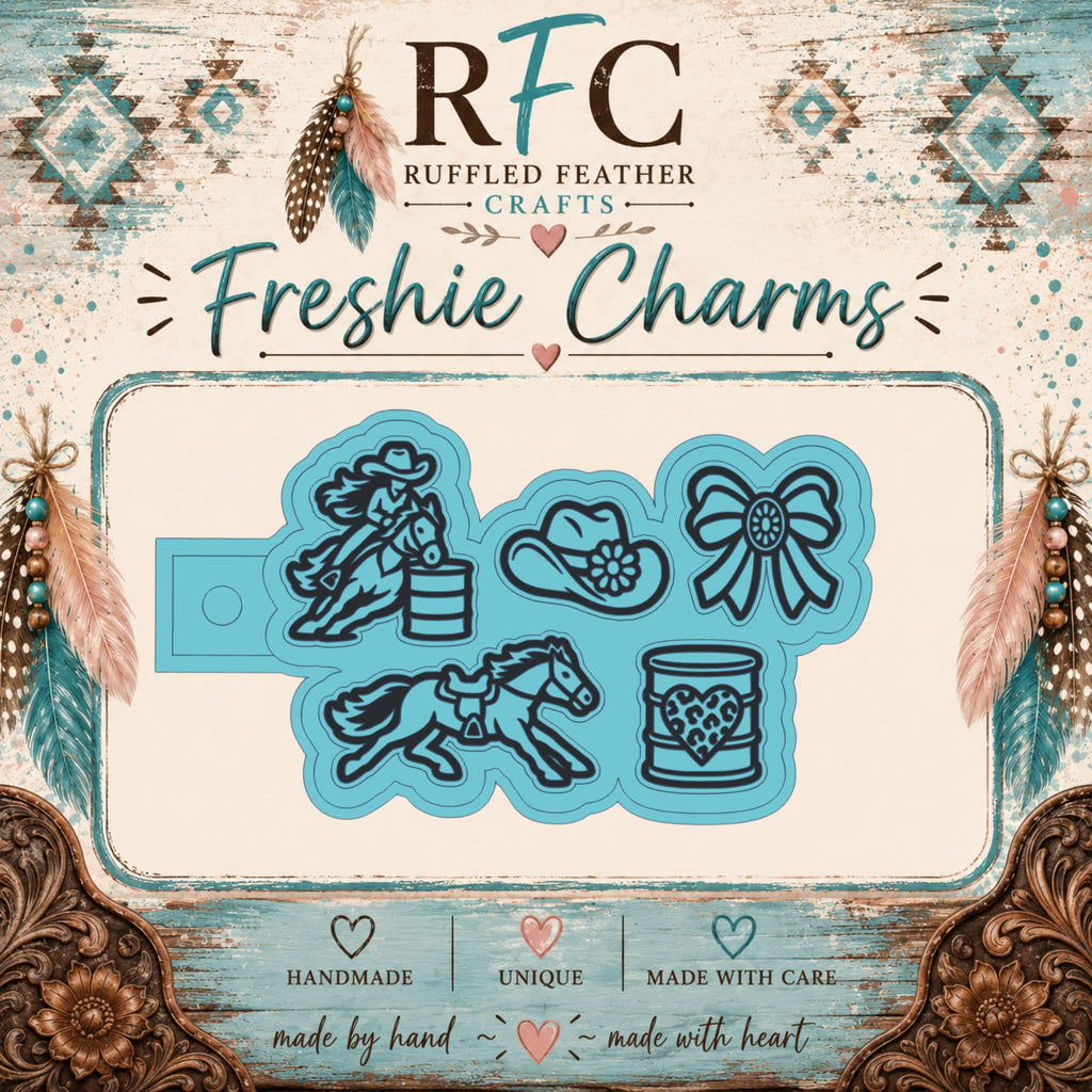 Barrel Racing Cowgirl | Silicone Freshie Charm Mold Set