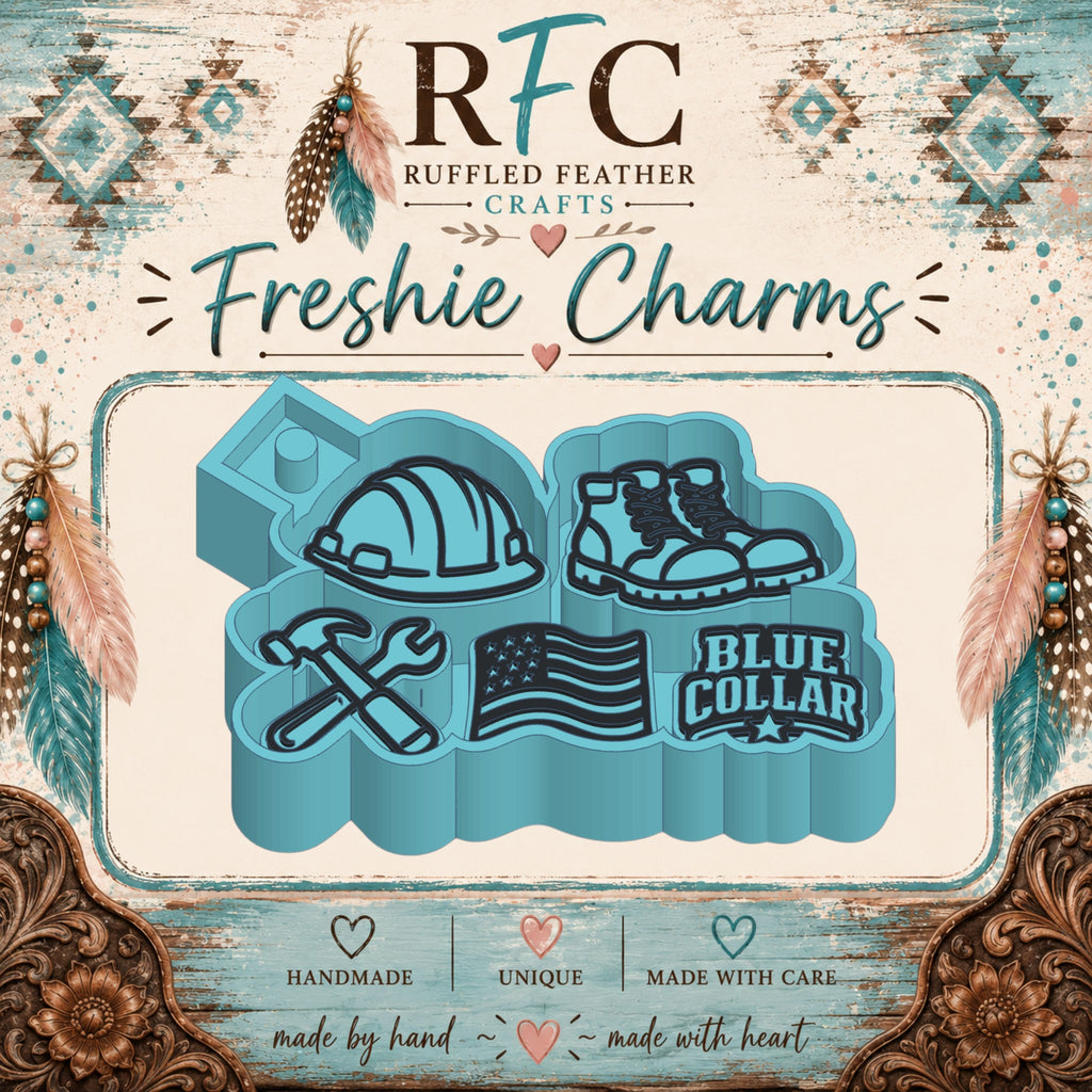 Blue Collar | Silicone Freshie Charm Mold Set