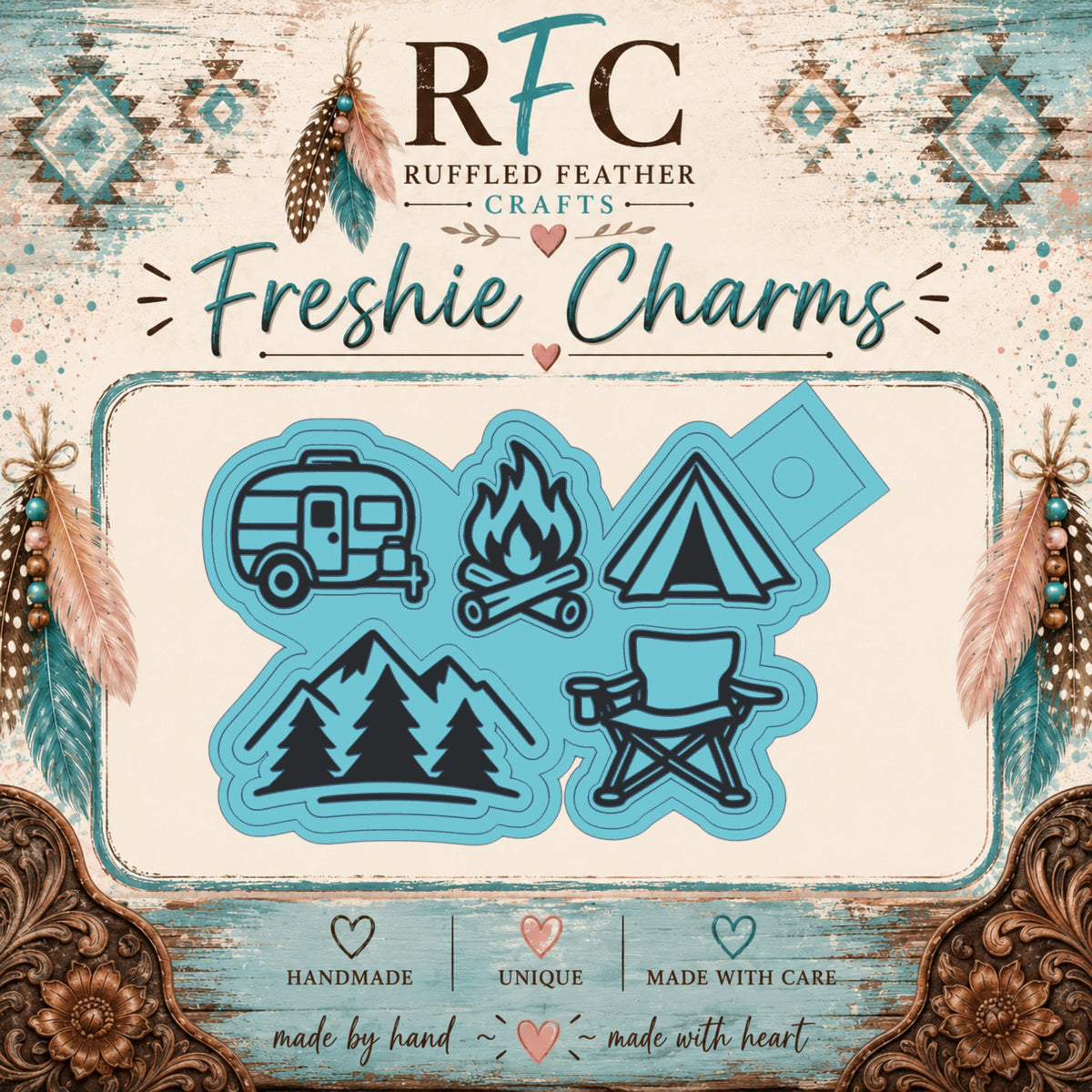 Camping | Silicone Freshie Charm Mold Set