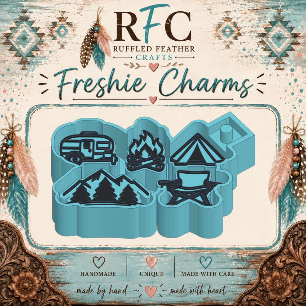 Camping | Silicone Freshie Charm Mold Set