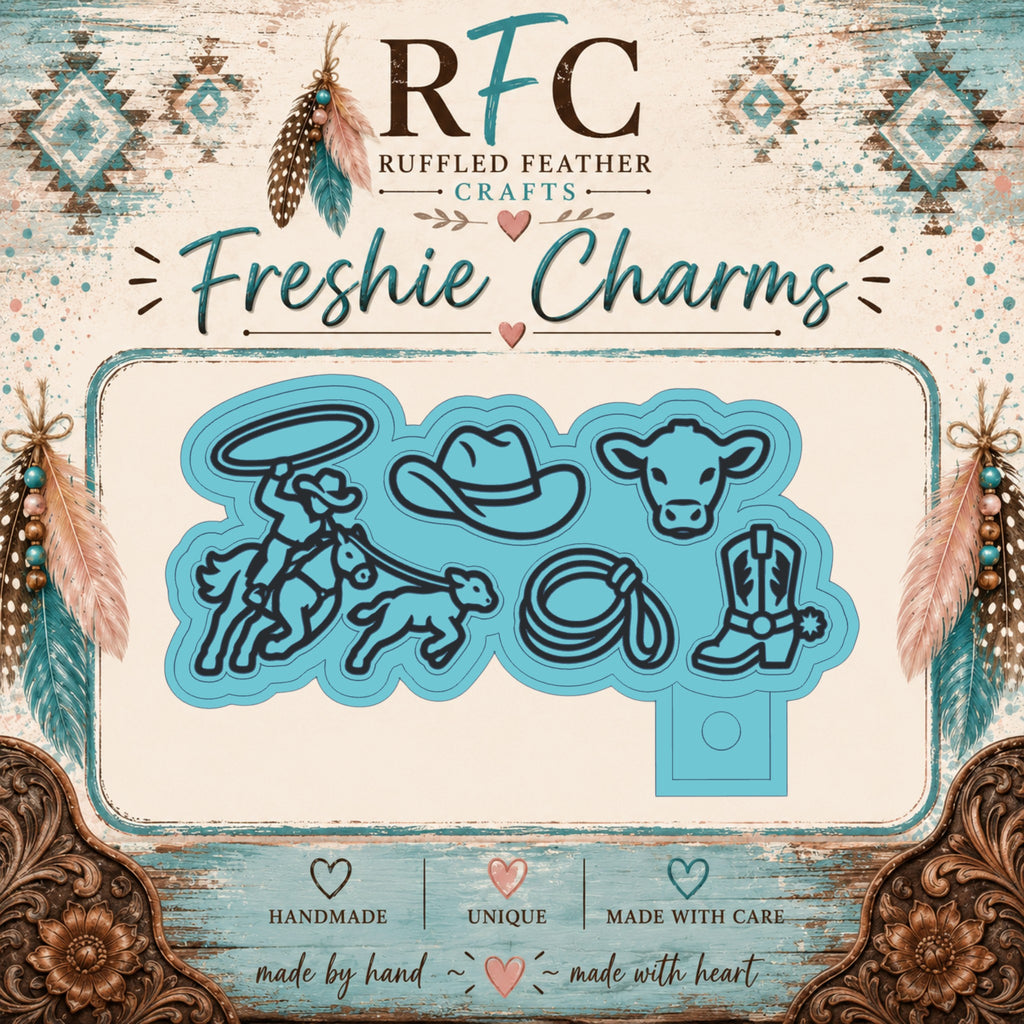 Cowboy Rodeo | Silicone Freshie Charm Mold Set