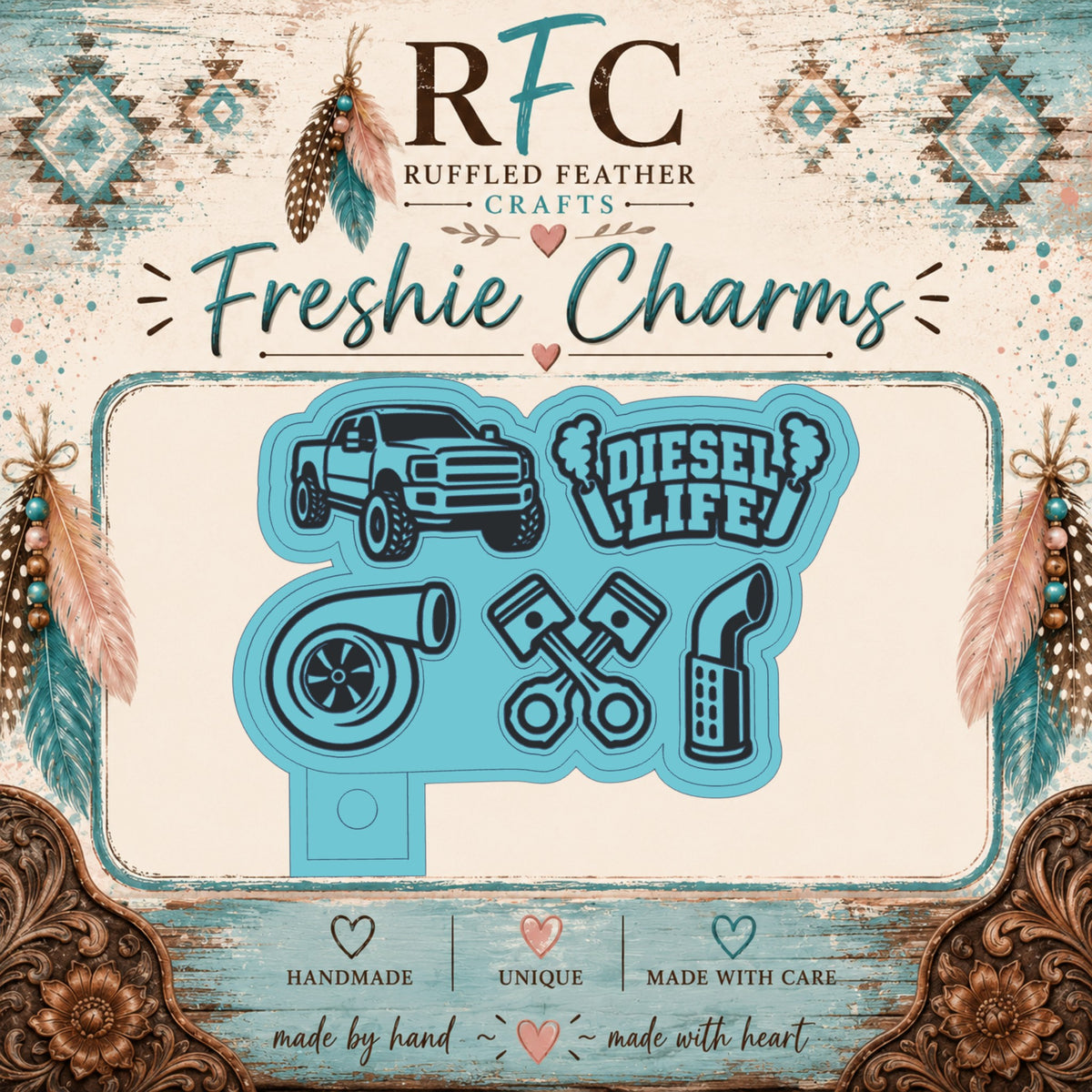 Diesel Life | Silicone Freshie Charm Mold Set