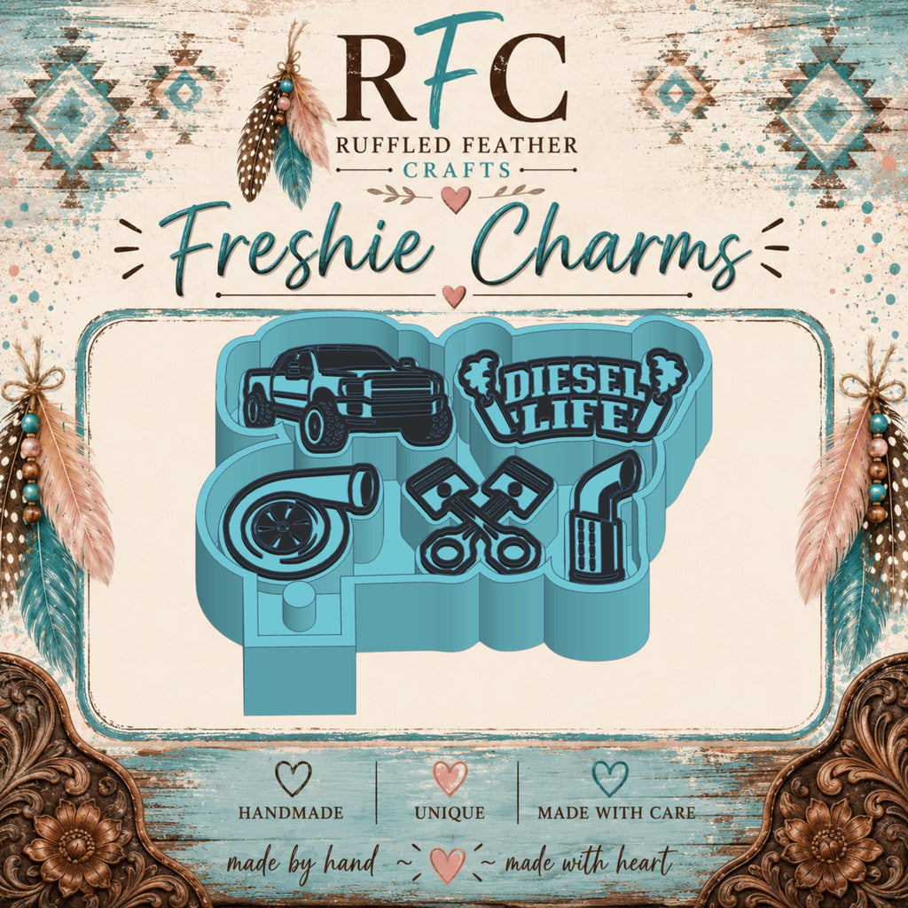 Diesel Life | Silicone Freshie Charm Mold Set