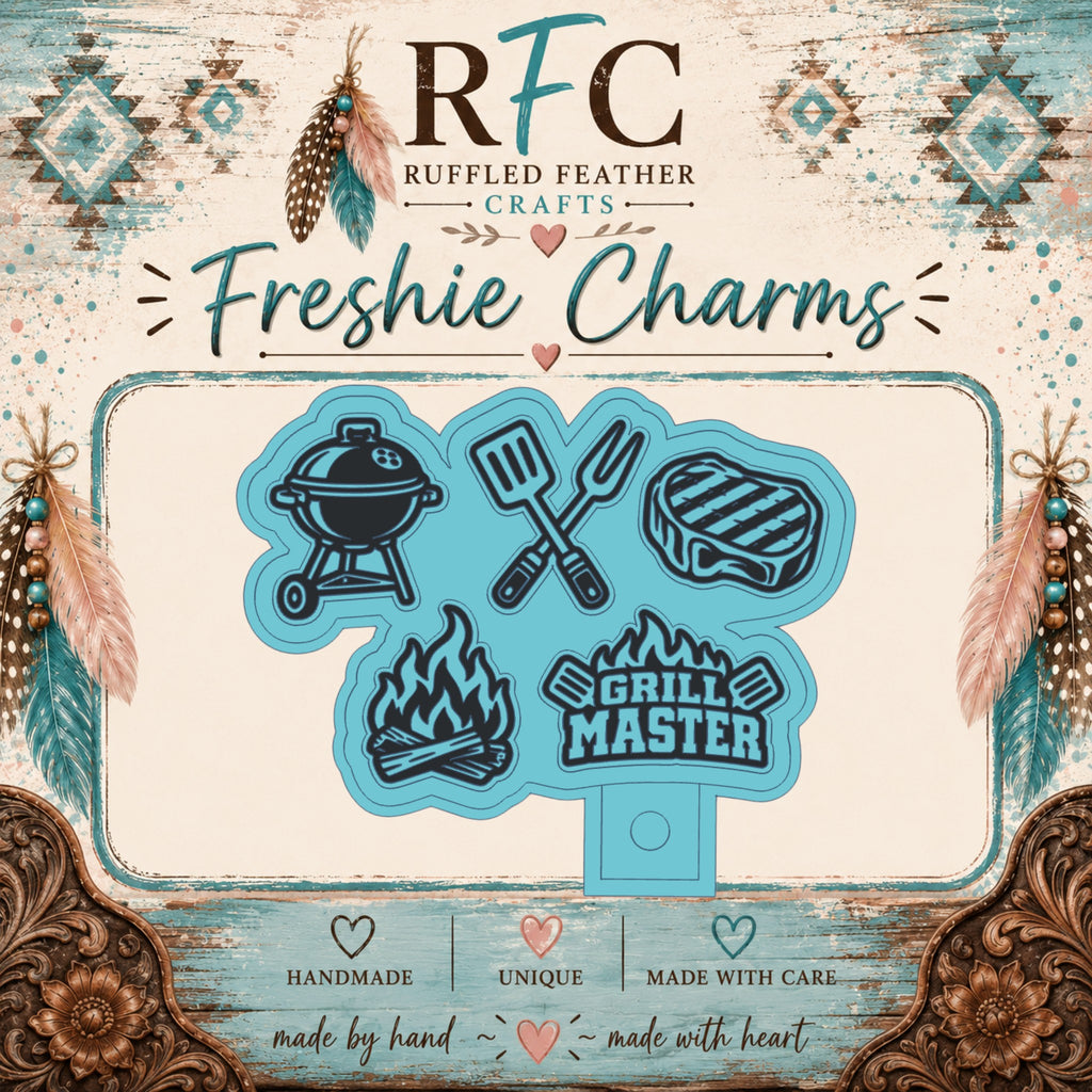 Grill Master | Silicone Freshie Charm Mold Set