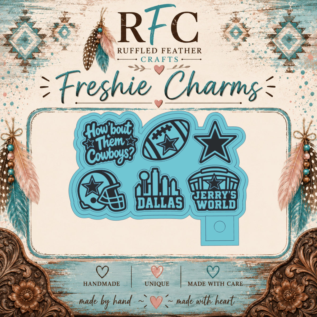 Dallas Cowboys | Silicone Freshie Charm Mold Set
