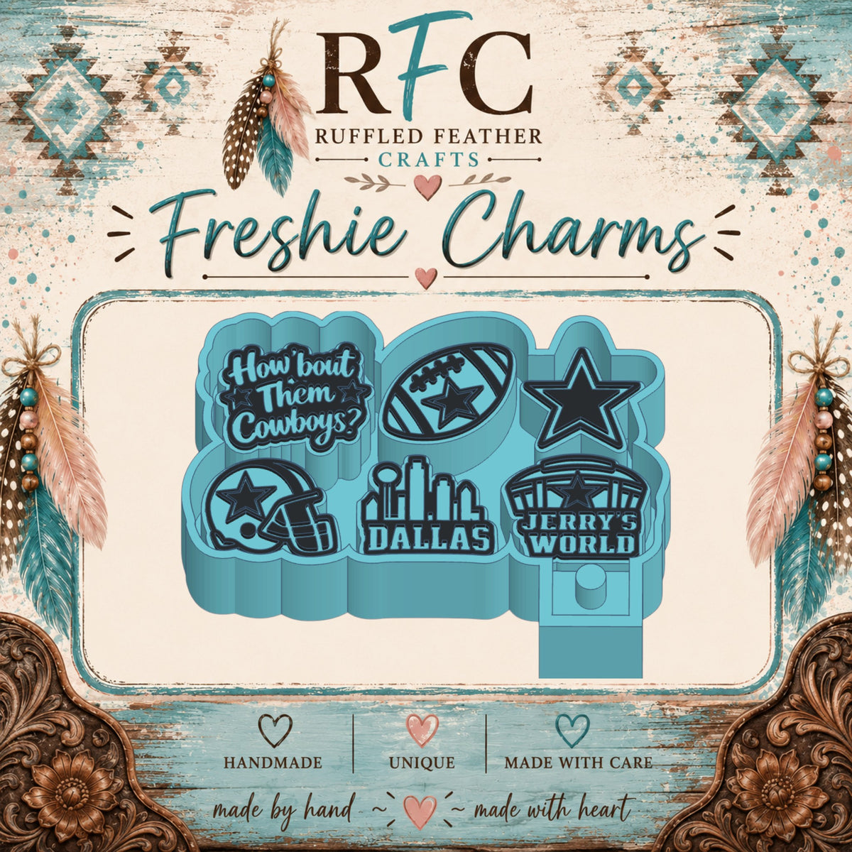 Dallas Cowboys | Silicone Freshie Charm Mold Set