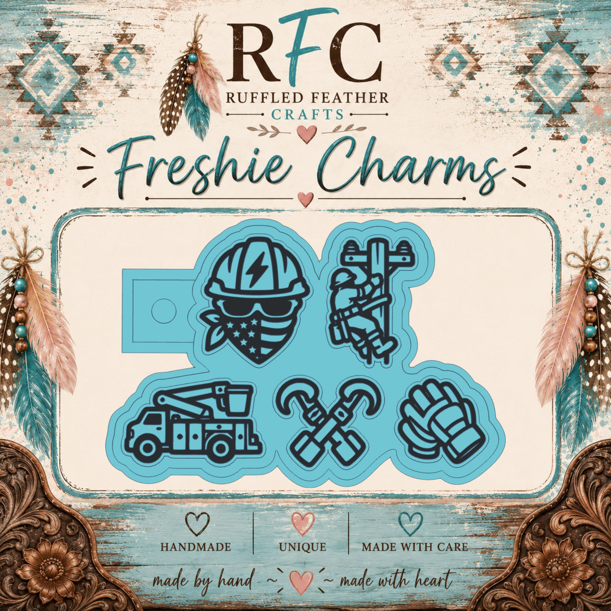 Lineman Life | Silicone Freshie Charm Mold Set
