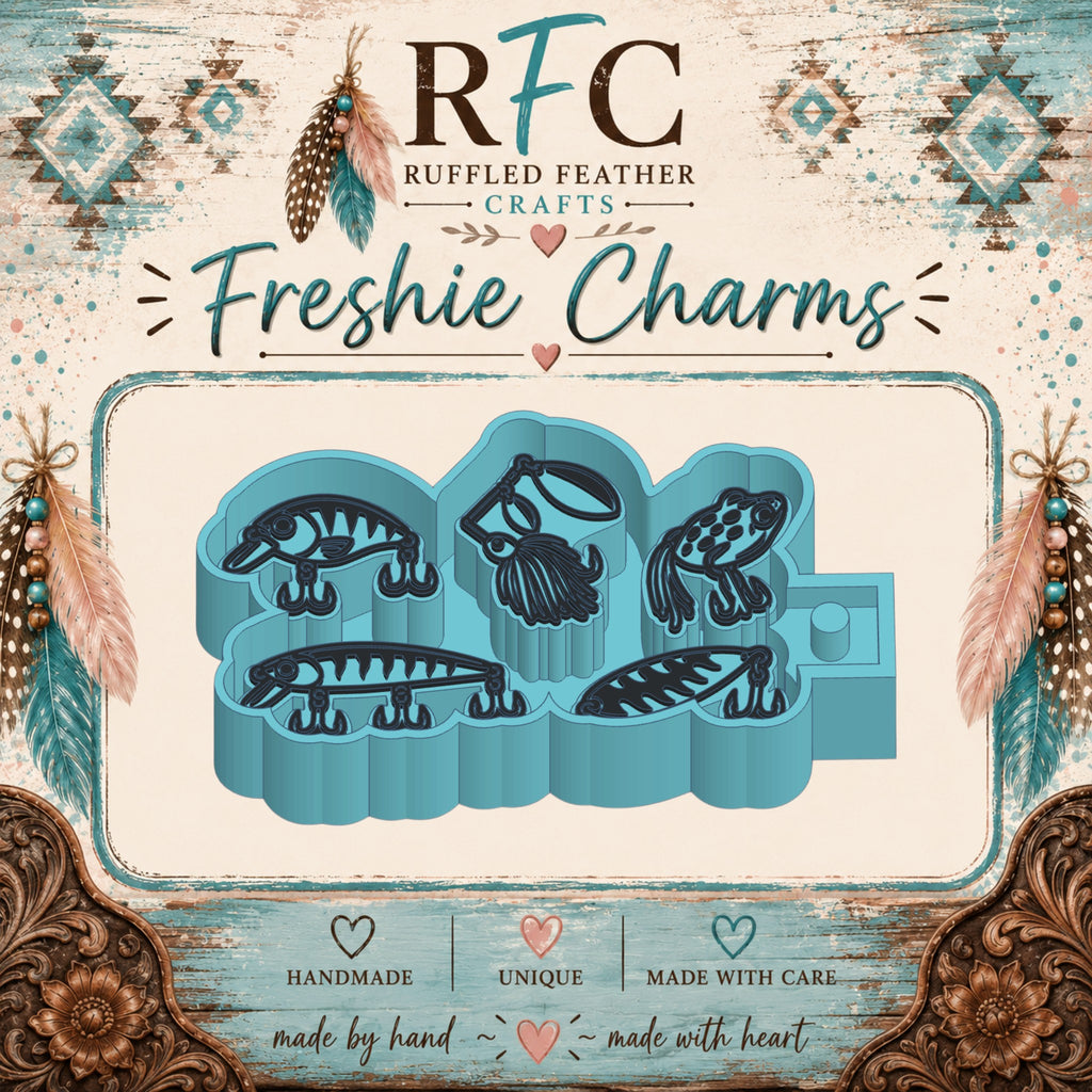 Fishing Lures | Silicone Freshie Charm Mold Set