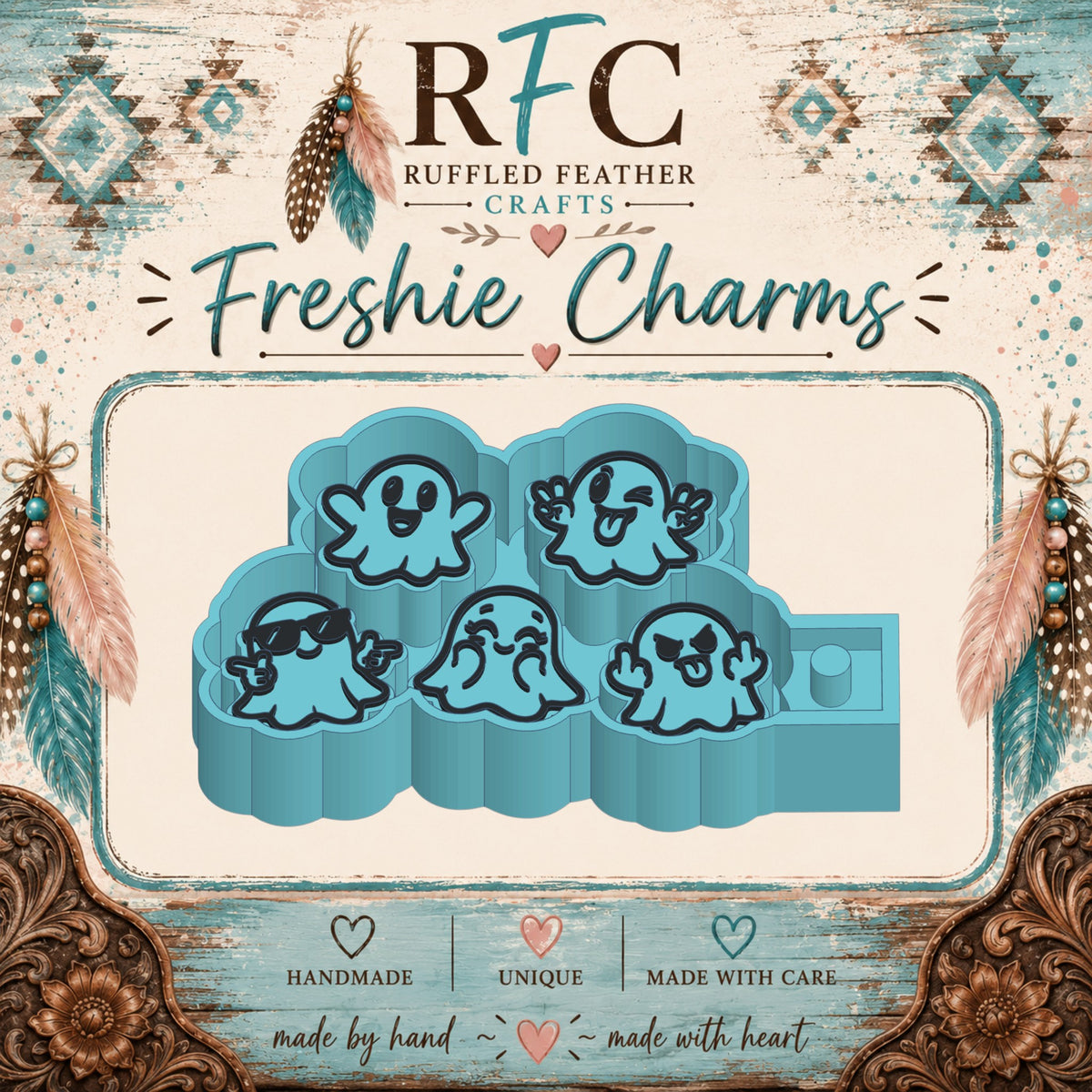 Ghosties | Silicone Freshie Charm Mold Set
