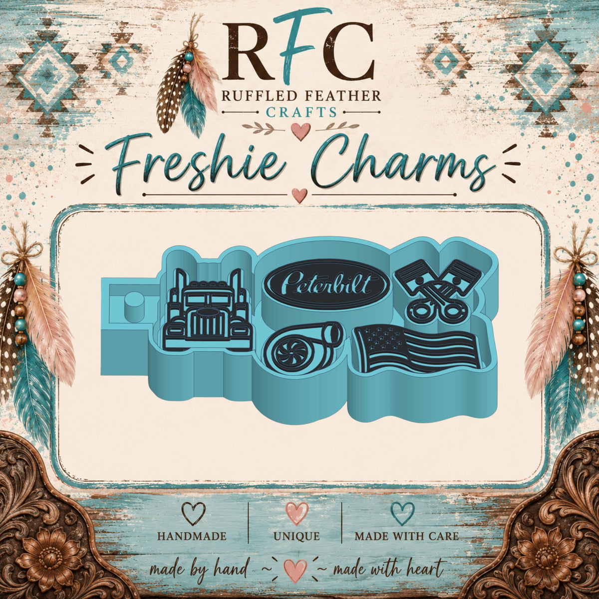 PB Trucking | Silicone Freshie Charm Mold Set