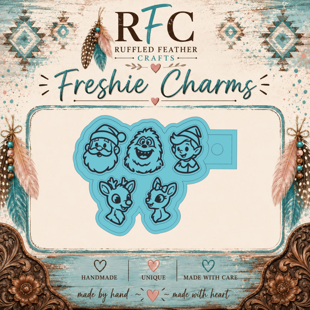 Rudolph & Friends Christmas | Silicone Freshie Charm Mold Set