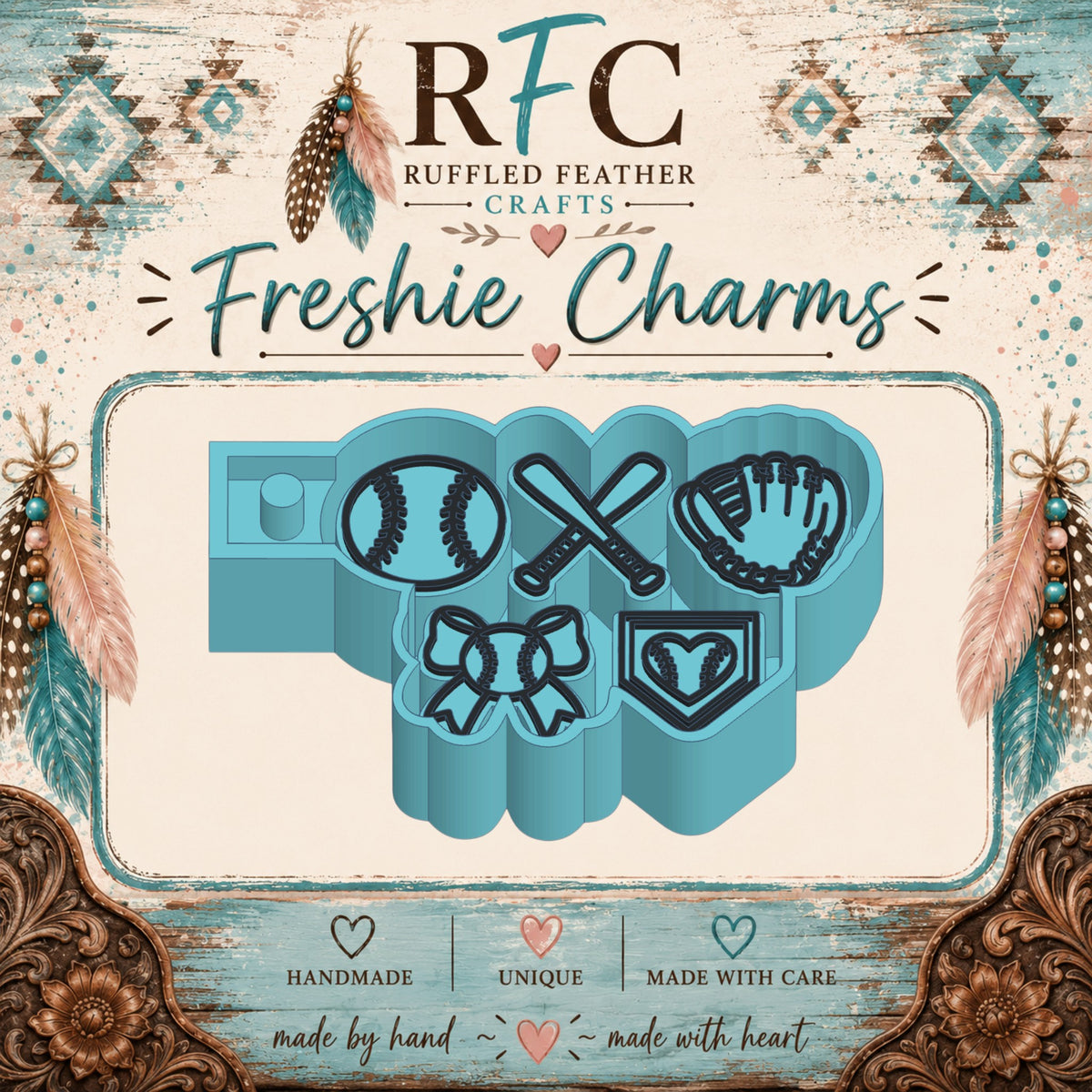 Softball | Silicone Freshie Charm Mold Set