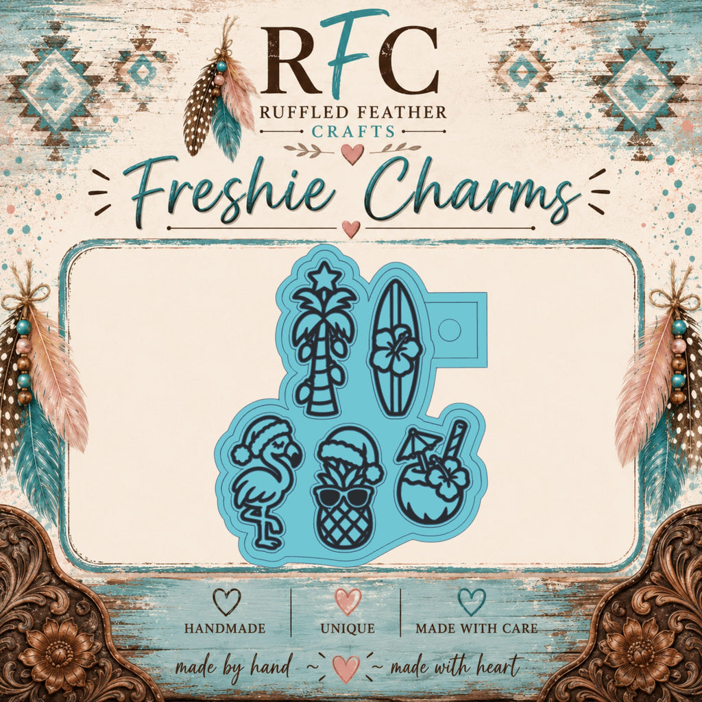 Tropical Christmas | Silicone Freshie Charm Mold Set