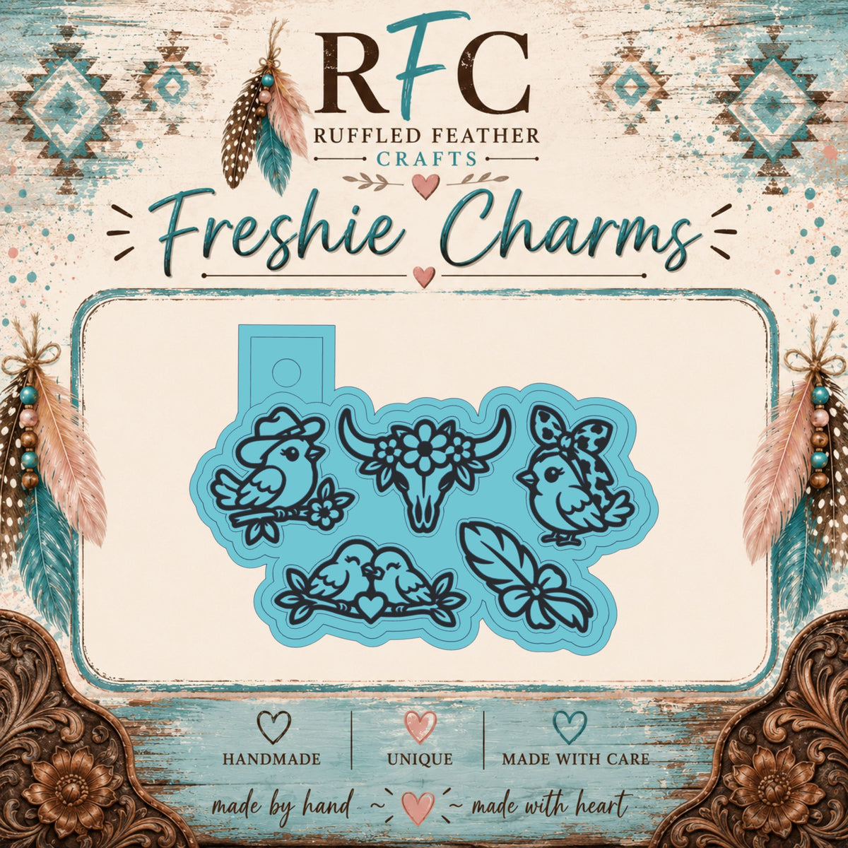 Western Birds | Silicone Freshie Charm Mold Set