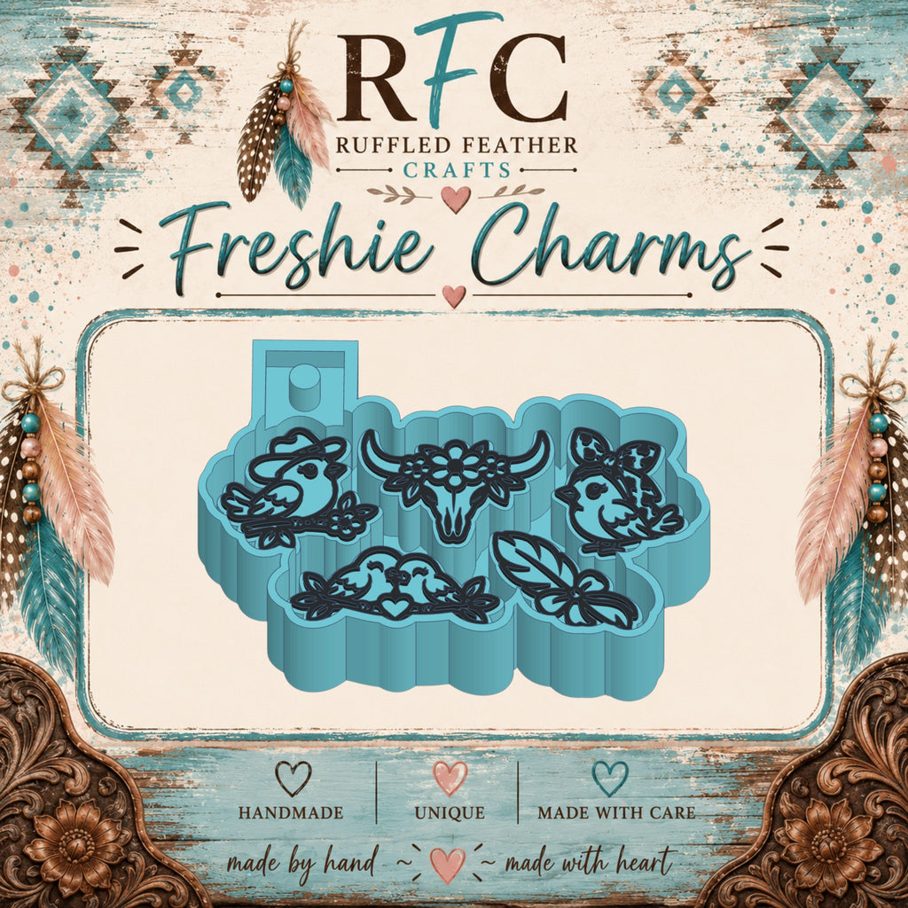 Western Birds | Silicone Freshie Charm Mold Set