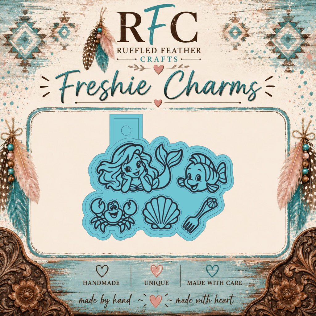 Whimsical Mermaid | Silicone Freshie Charm Mold Set