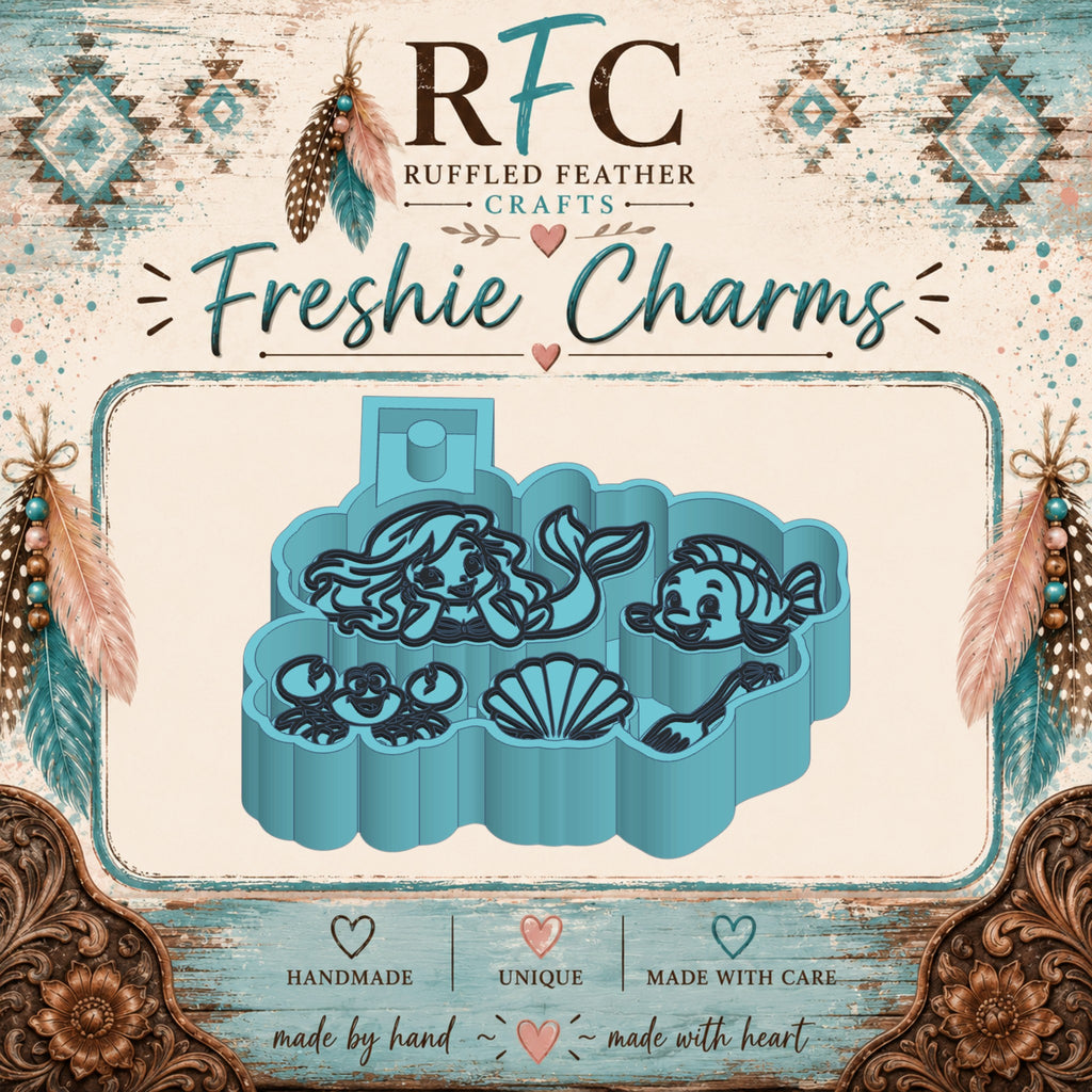 Whimsical Mermaid | Silicone Freshie Charm Mold Set