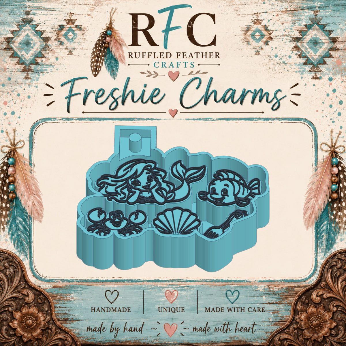 Whimsical Mermaid | Silicone Freshie Charm Mold Set