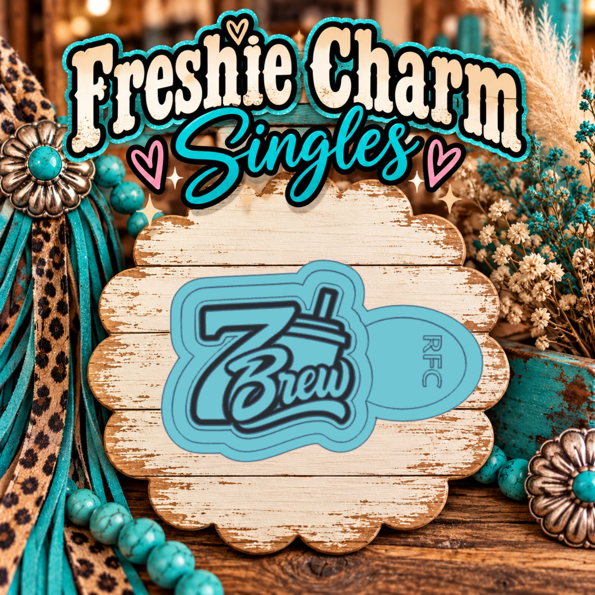 7 B Coffee | Silicone Freshie Charm Single Mold