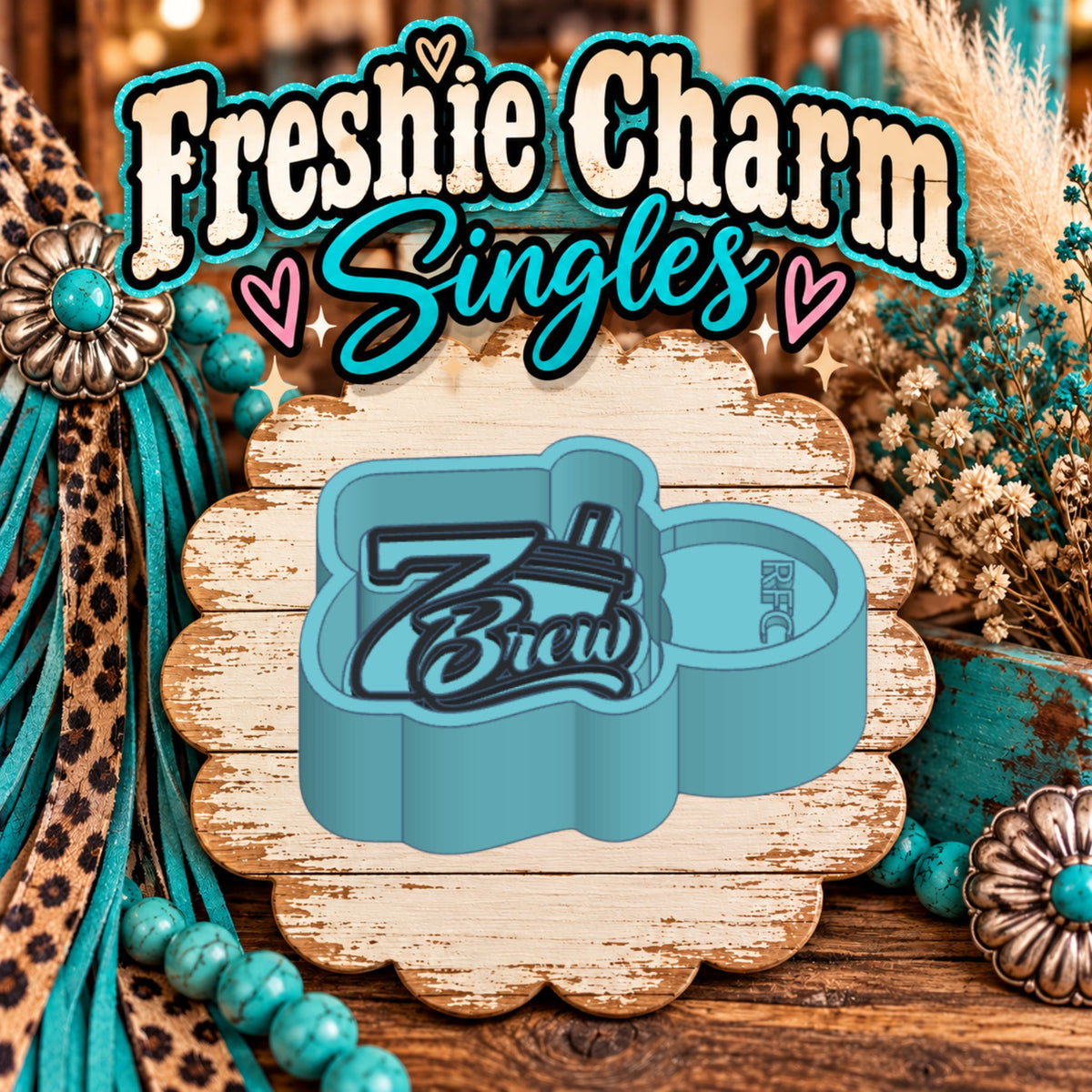 7 B Coffee | Silicone Freshie Charm Single Mold