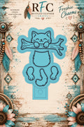 Cat Hanging from Branch | Articulated Silicone Freshie Charm Mold