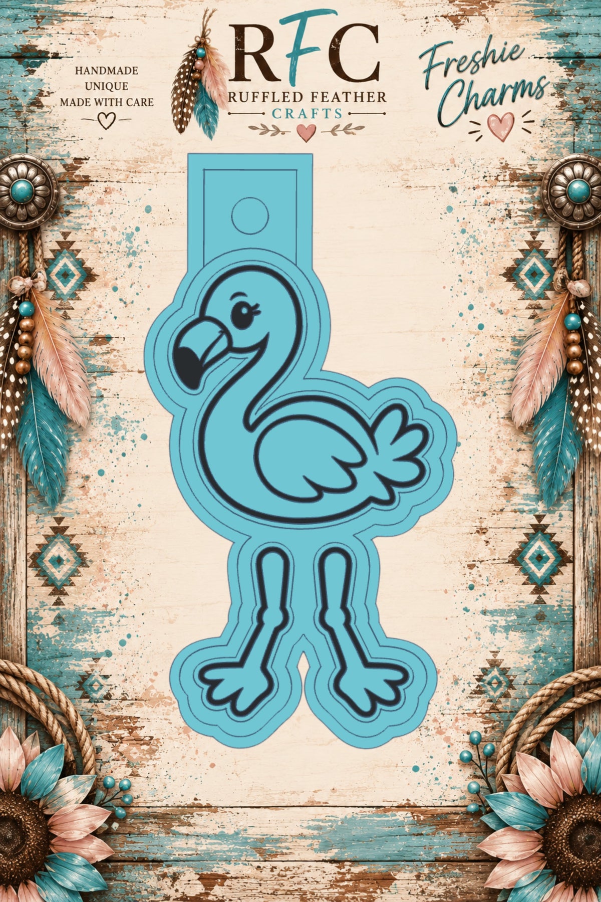 Flamingo | Articulated Silicone Freshie Charm Mold