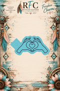 Girl Hands Making Heart | Articulated Silicone Freshie Charm Mold