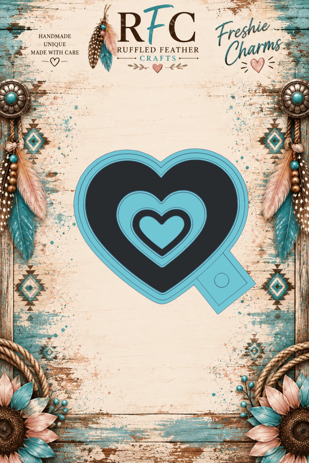 Triple Heart | Articulated Silicone Freshie Charm Mold
