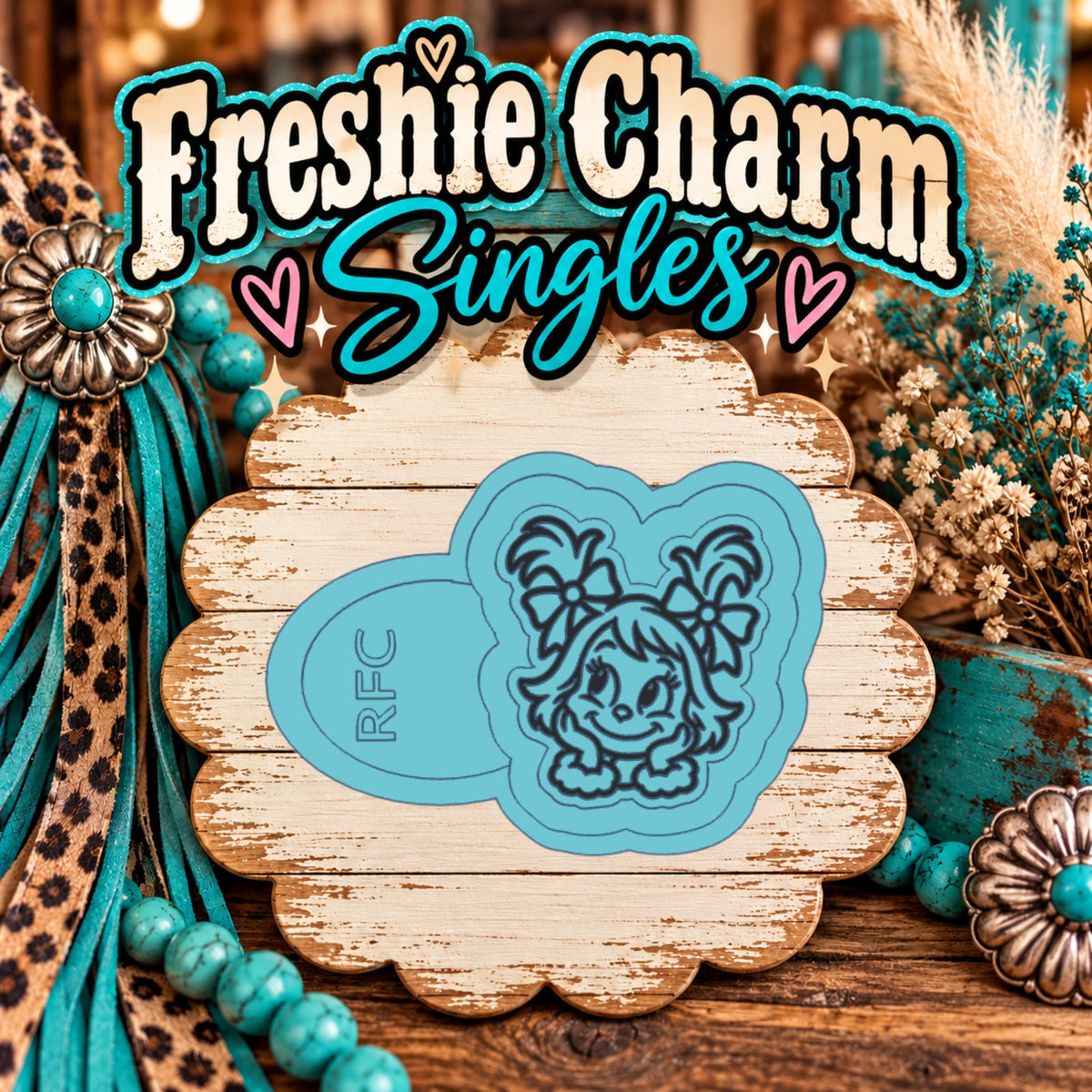 Girl with Pigtails | Silicone Freshie Charm Single Mold