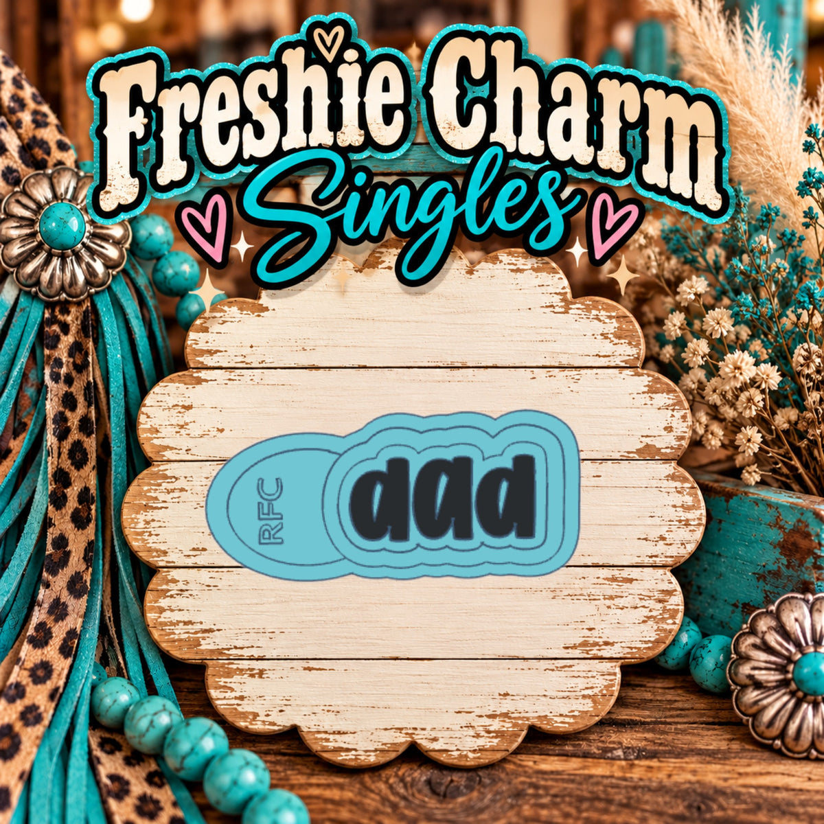 Dad | Silicone Freshie Charm Single Mold
