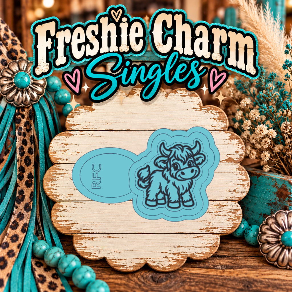 Highland Cow | Silicone Freshie Charm Single Mold