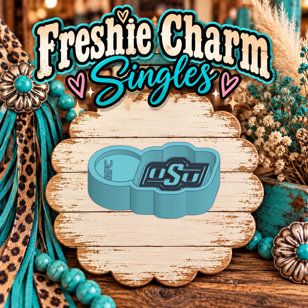 Oklahoma State OSU | Silicone Freshie Charm Single Mold