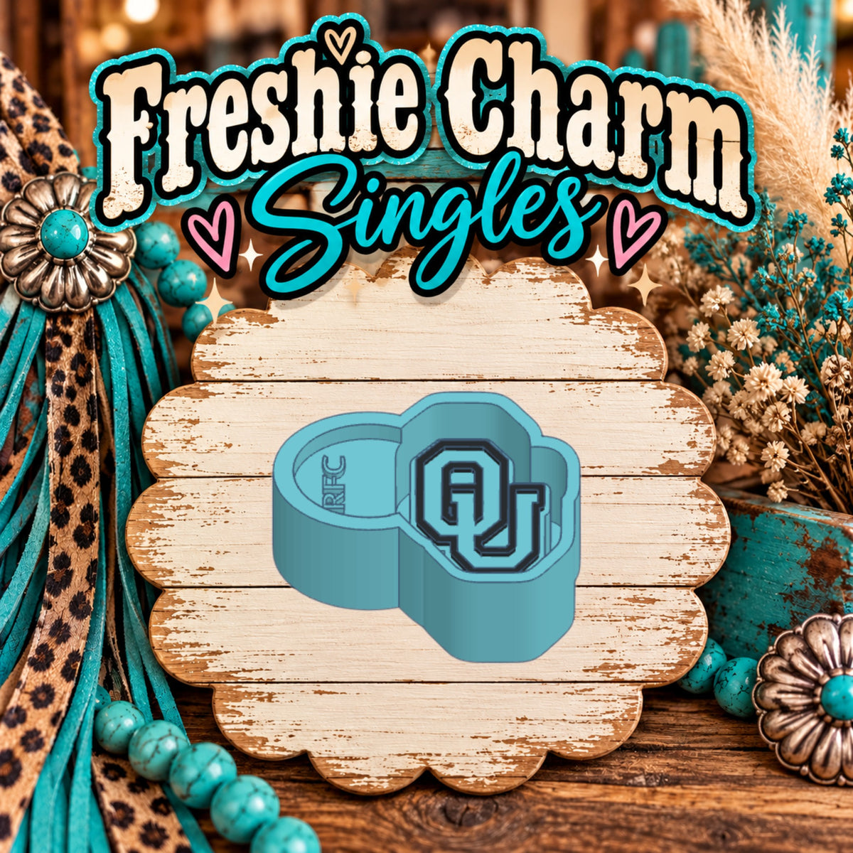 Oklahoma OU | Silicone Freshie Charm Single Mold
