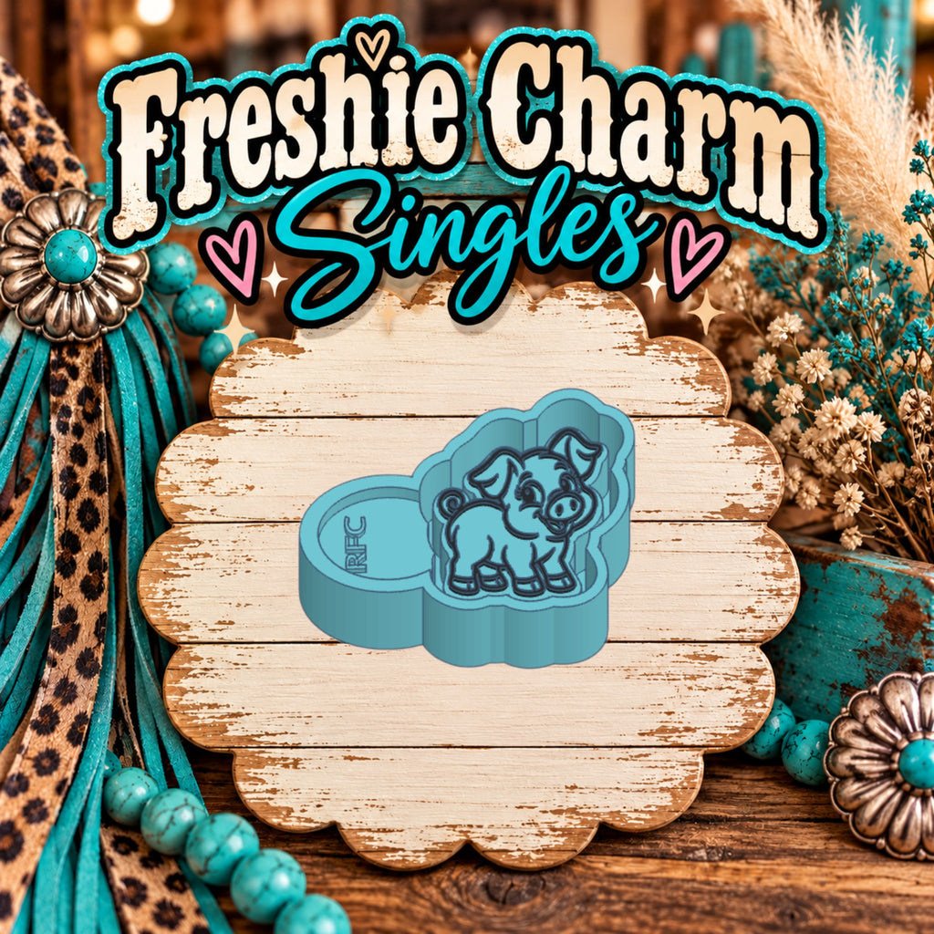 Pig | Silicone Freshie Charm Single Mold