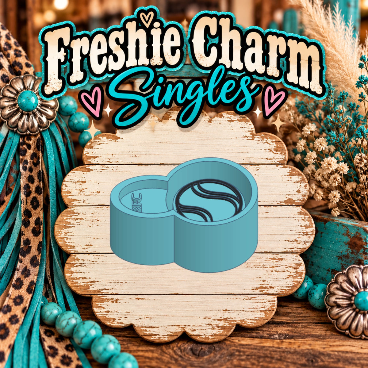 Tennis Ball | Silicone Freshie Charm Single Mold