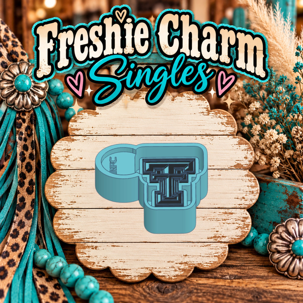 Texas Tech Double T | Silicone Freshie Charm Single Mold