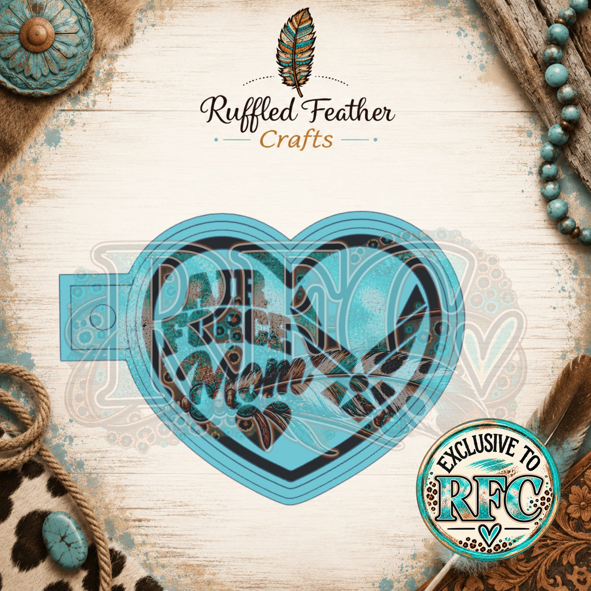 Air Force Mom Heart | Silicone Freshie Mold