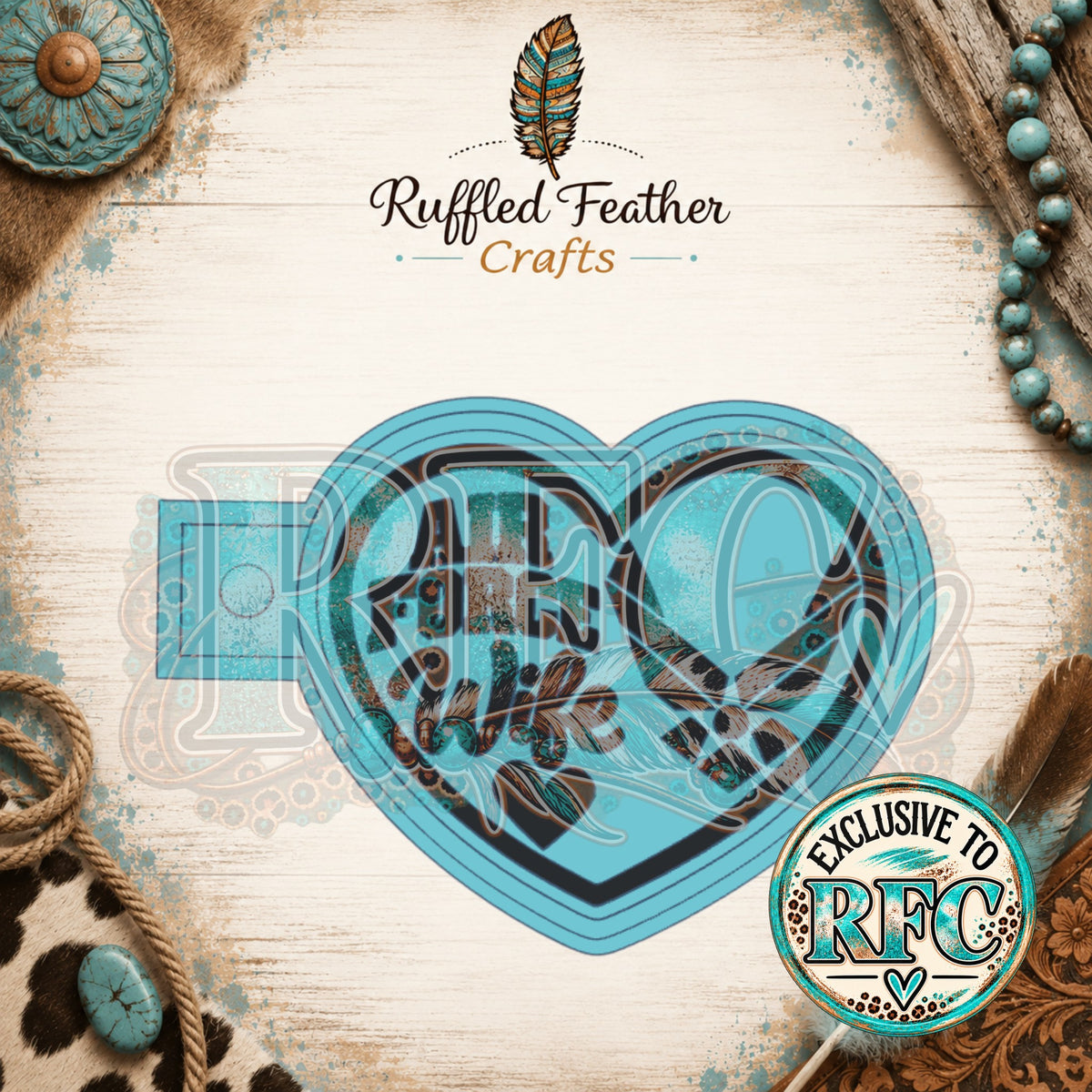 Air Force Wife Heart | Silicone Freshie Mold