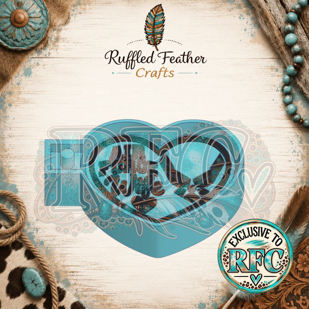 Air Force Wife Heart | Silicone Freshie Mold