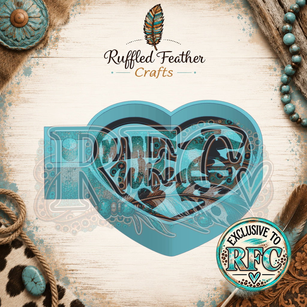 Marine Wife Heart | Silicone Freshie Mold