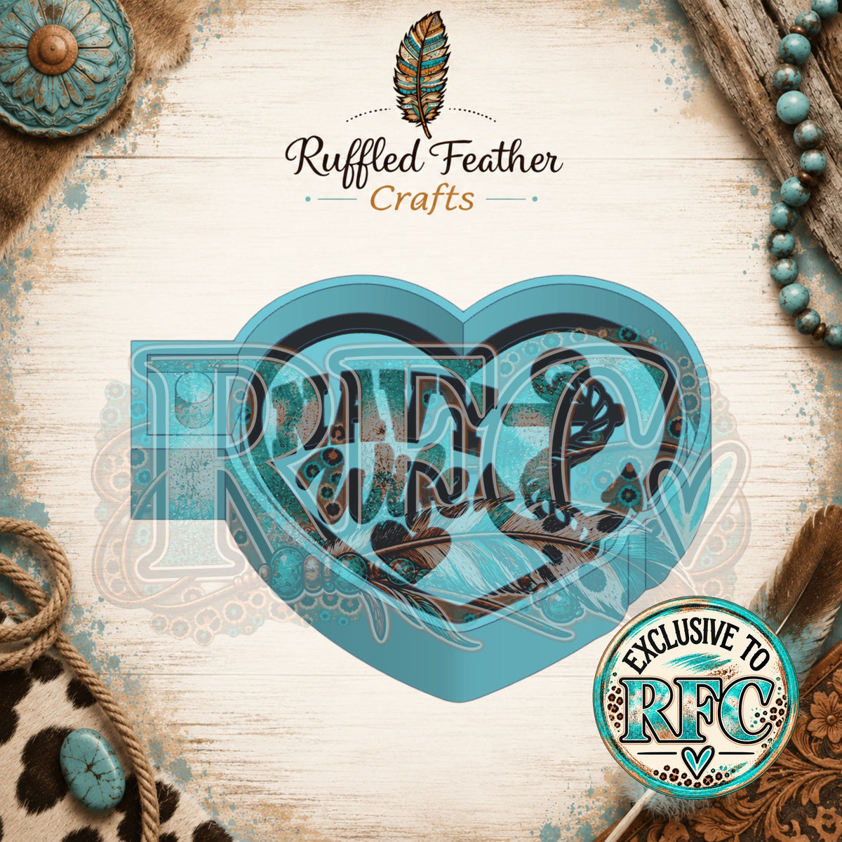 Navy Wife Anchor Heart | Silicone Freshie Mold