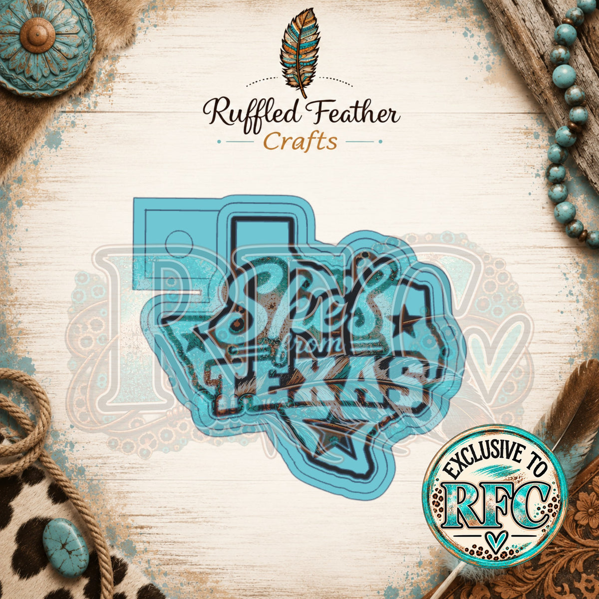 She's From Texas Star | Silicone Freshie Mold