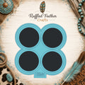 4" Round 4-Cavity Freshie Mold for 3.5" Cardstock Inserts