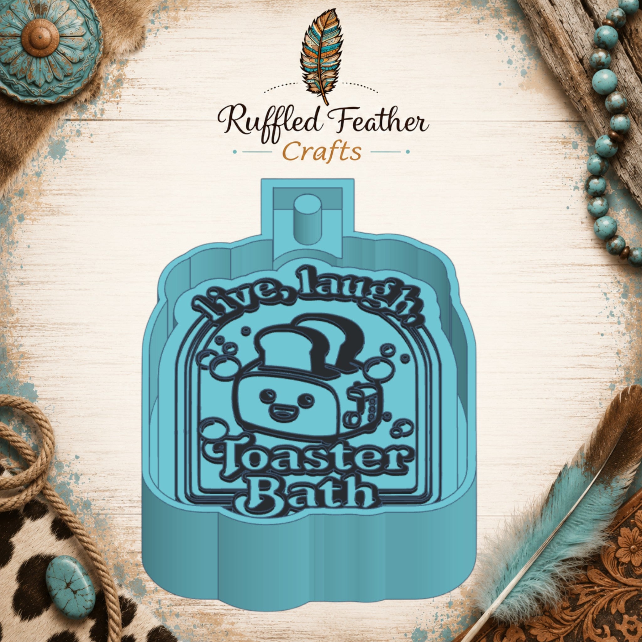 Live, Laugh, Toaster Bath Freshie Mold