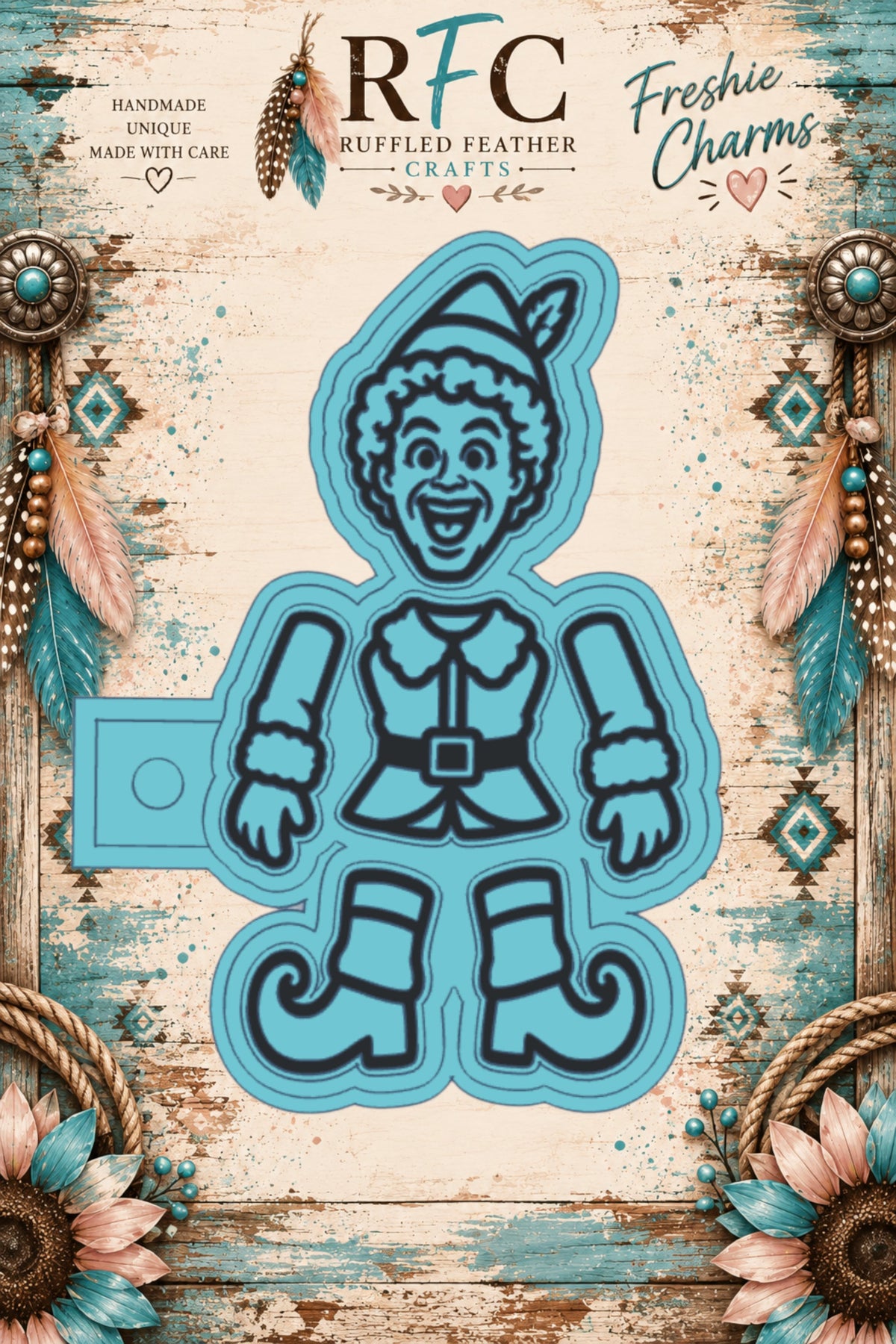 Buddy Elf Inspired | Articulated Silicone Freshie Charm Mold