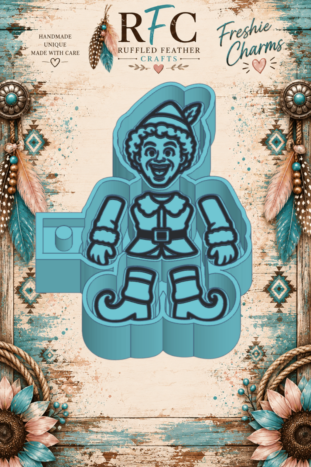 Buddy Elf Inspired | Articulated Silicone Freshie Charm Mold